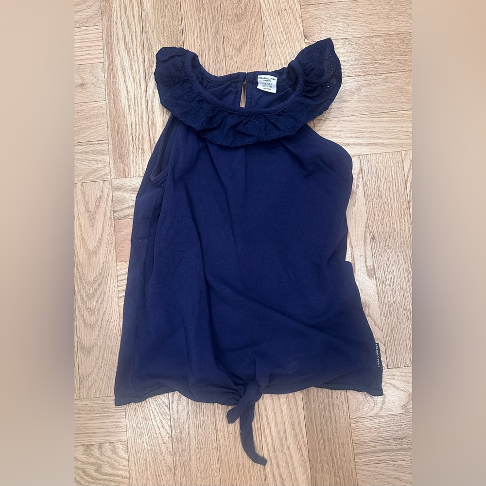 Polarn O. Pyret Sleeveless top with eyelet collar